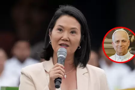 Keiko Fujimori salud� que papa Le�n confirme viaje al Per�.