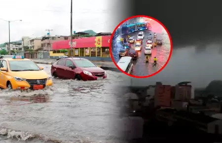 Fen�meno inund� hasta veinte puntos de la ciudad.