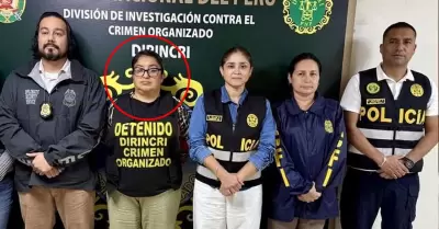 Polic�a captura a peruana solicitada por EE. UU.
