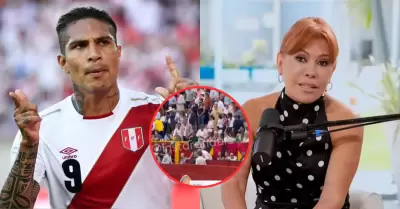 Paolo Guerrero y Magaly coincidieron en la Plaza de Acho