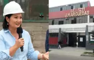 Keiko Fujimori tras visitar colegio en Santa Anita: "Este será el primer de 2 mil colegios que vamos a construir"