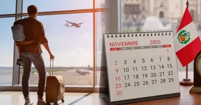 Feriados y d�as no laborables en noviembre 2026.