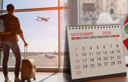Feriados y d�as no laborables en noviembre 2026.