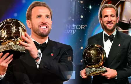 Harry Kane y su forma de llevar el Bal�n de Oro.