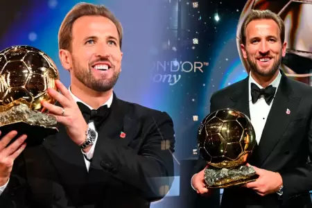 Harry Kane y su forma de llevar el Bal�n de Oro.
