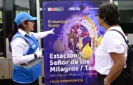 Metropolitano se suma a la festividad: lado norte de estación Tacna cambia de nombre en homenaje al Señor de los Milagros