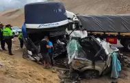 Arequipa: triple choque en la carretera Panamericana Sur deja 4 personas muertas y al menos 10 heridas