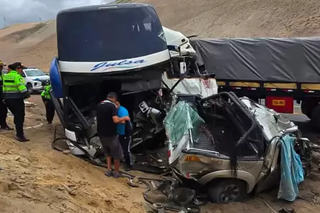 Emergencia vial en Arequipa.