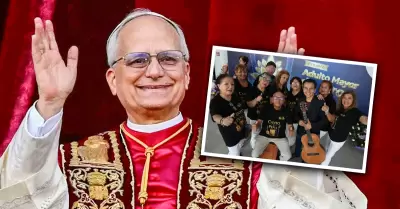 Adultos mayores de EsSalud crean marinera en honor al papa.