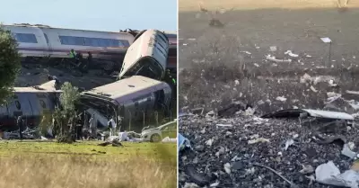 A menos 39 muertos y decenas de heridos tras choque de dos trenes en Espa�a