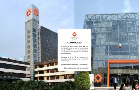 Universidad de Lima suspende clases presenciales