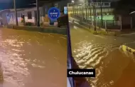 Piura: lluvias intensas inundan calles de Chulucanas y Senamhi alerta por más precipitaciones