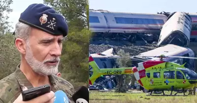 Rey de Espa�a expresa sus condolencias a familiares de choque de trenes