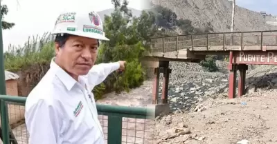 El burgomaestre pidi� que se construya un puente provisional.