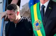 Flávio Bolsonaro se declaró "verdadero presidente electo de Brasil" y agradeció a Trump y Milei