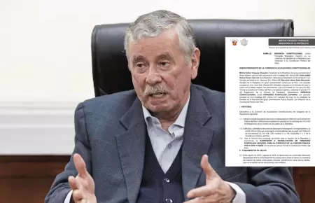 Presentan denuncia constitucional contra Fernando Rospigliosi.