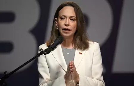 Mar�a Corina Machado se dirigi� a las v�ctimas del r�gimen.