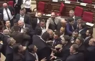 Diputados oficialistas y opositores protagonizaron un violento enfrentamiento en pleno Parlamento de Armenia