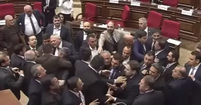 Diputados se agarran a golpes