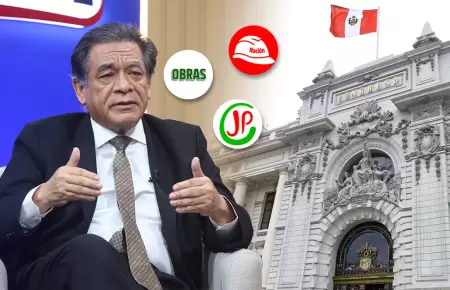 Parlamentarios de tres bancadas retiraron su voto.
