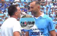 Pablo Guede pecheó a Hernán Barcos tras la agónica victoria de Sporting Cristal 3-2 a Alianza Lima