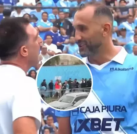 Pablo Guede peche� a Hern�n Barcos tras victoria de Cristal 3-2 a Alianza Lima