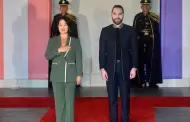 Keiko Fujimori es recibida por Nayib Bukele en la Casa Presidencial de El Salvador para iniciar reunión oficial