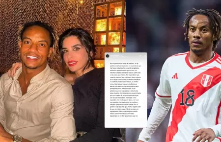 Esposa de Andr� Carrillo lanza contundente comunicado