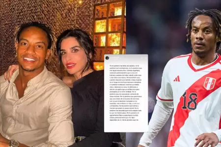 Esposa de Andr� Carrillo lanza contundente comunicado