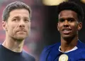 Xavi Alonso responde a la afici�n del Chelsea sobre la falta de minutos de Est�v�o: "Tendr� su momento"