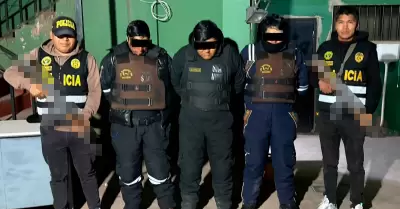 Detienen a tres presuntos miembros de 'Los Malditos de Leviat�n'.