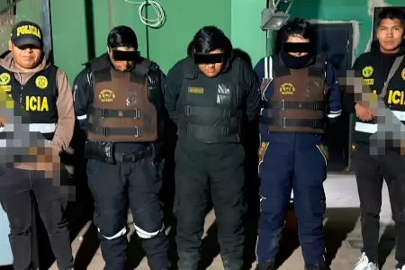 Detienen a tres presuntos miembros de 'Los Malditos de Leviat�n'.
