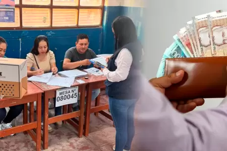 Miembros de mesa recibir�n pago hasta diciembre.
