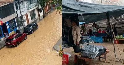 Se reportan lluvias intensas en Cajamarca.