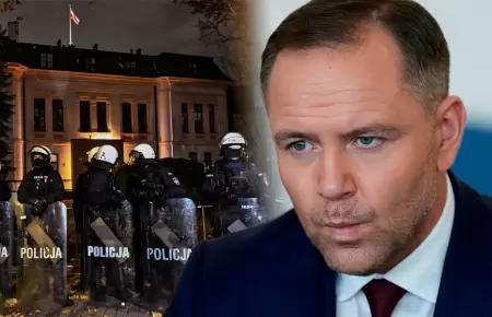 Presidente interrumpi� viaje e intent� ingresar al Tribunal.