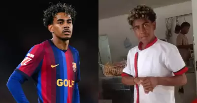 Joven colombiano sorprende por su parecido a Lamine Yamal