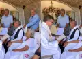 Pareja de adultos mayores se cas� por la Iglesia tras 80 a�os de relaci�n: tienen 103 y 91 a�os