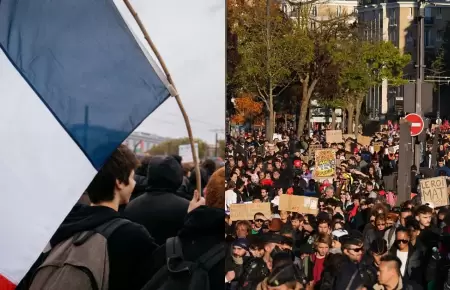 27 detenidos este s�bado durante protestas en Francia.