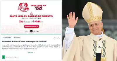 Entradas gratuitas para misa del papa Le�n XVI en Lambayeque